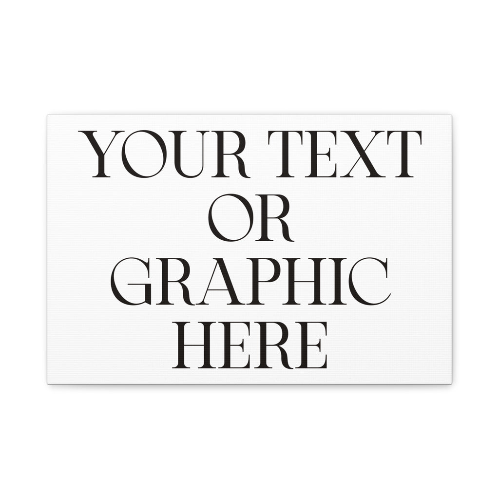 Custom Personalized Matte Canvas Print