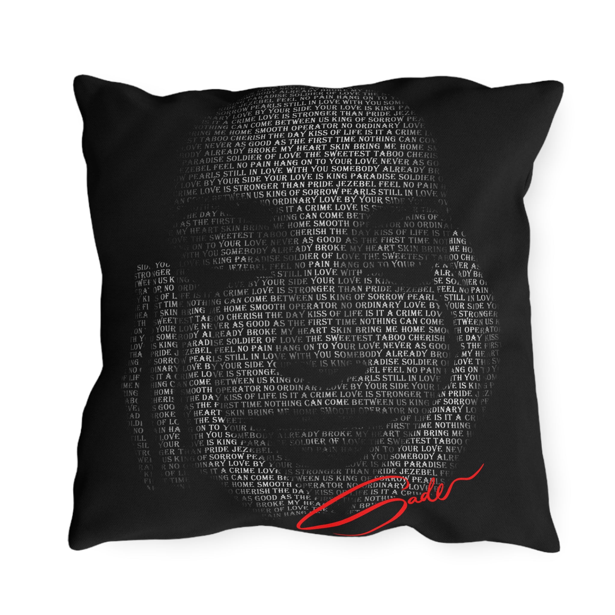 "Sade's Greatest Hits" Outdoor Accent Pillow