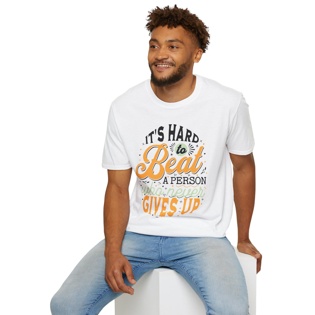 "Hard To Beat A Person" - "moti-Voice-tion Wear" T-Shirt
