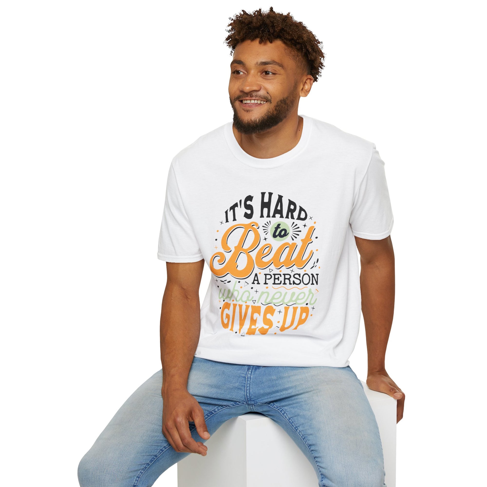 "Hard To Beat A Person" - "moti-Voice-tion Wear" T-Shirt