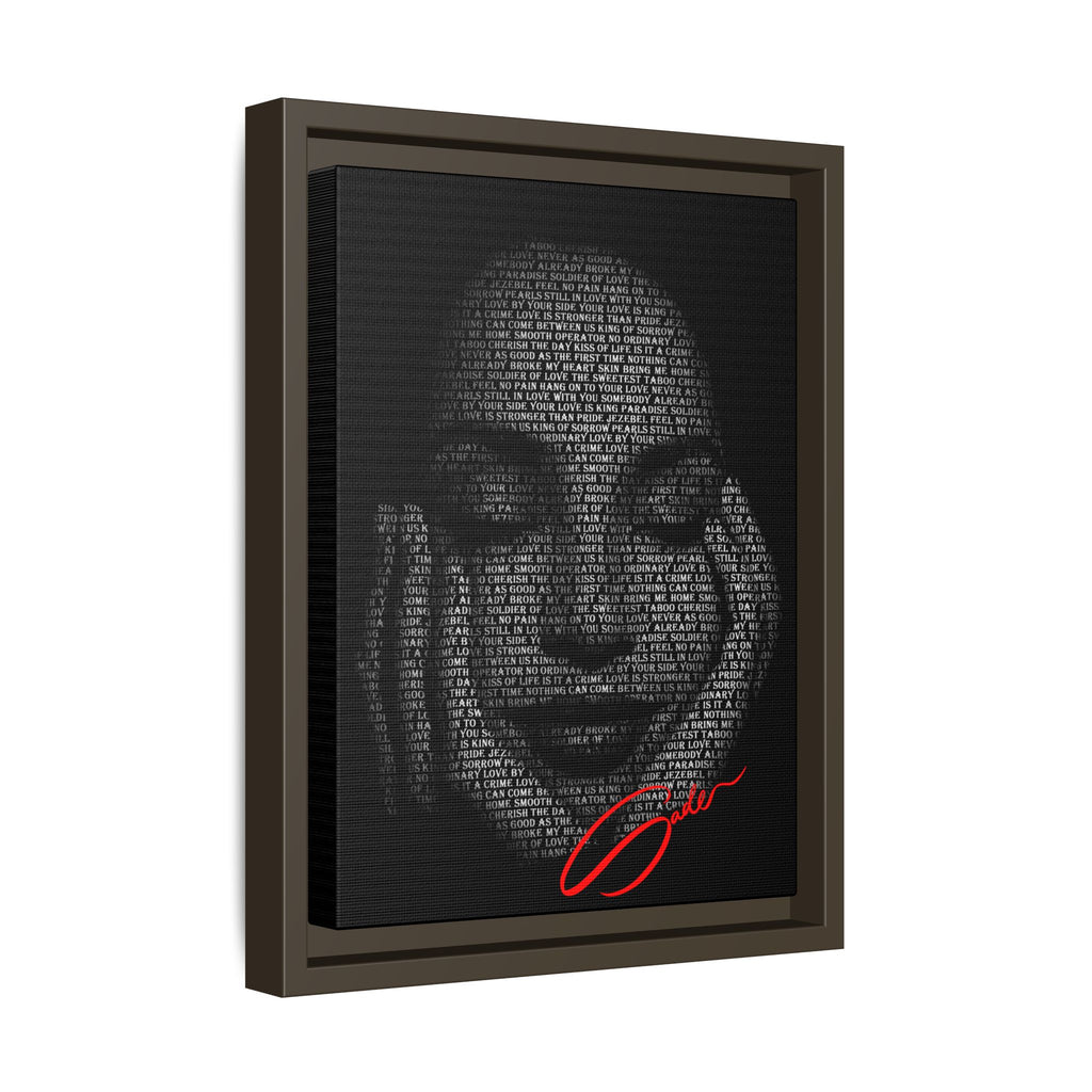 "Sade's Greatest Hits" Framed Canvas Print