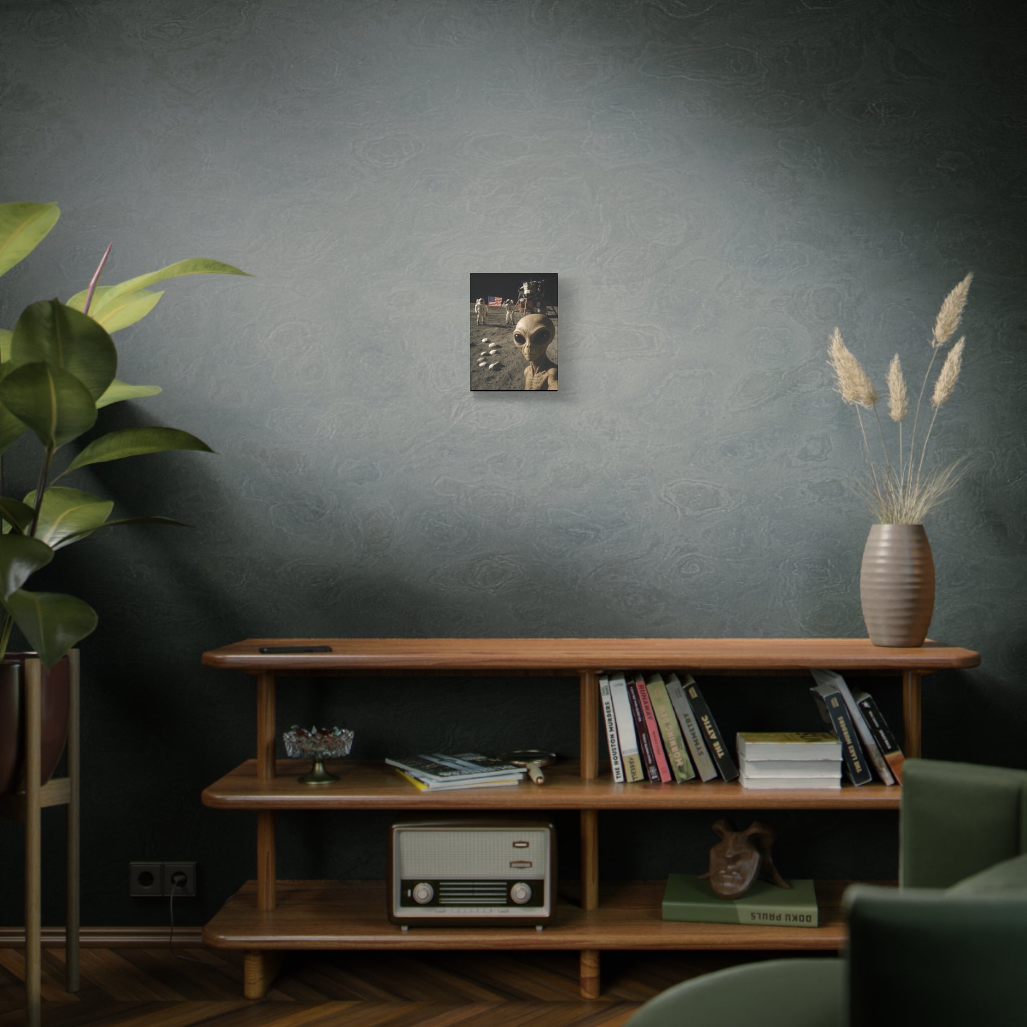 "Moon Invaders" Matte Canvas Print