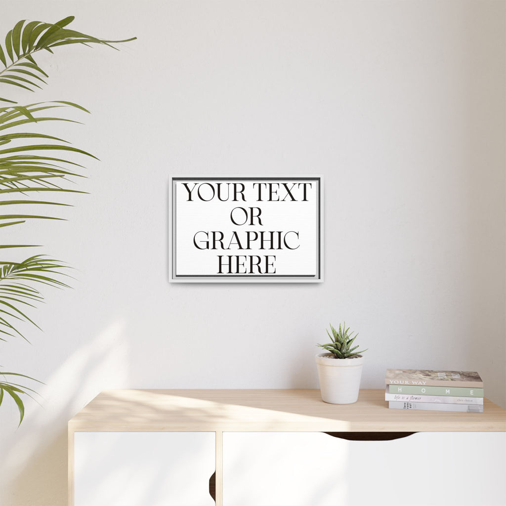 Custom Personalized Framed Canvas Print