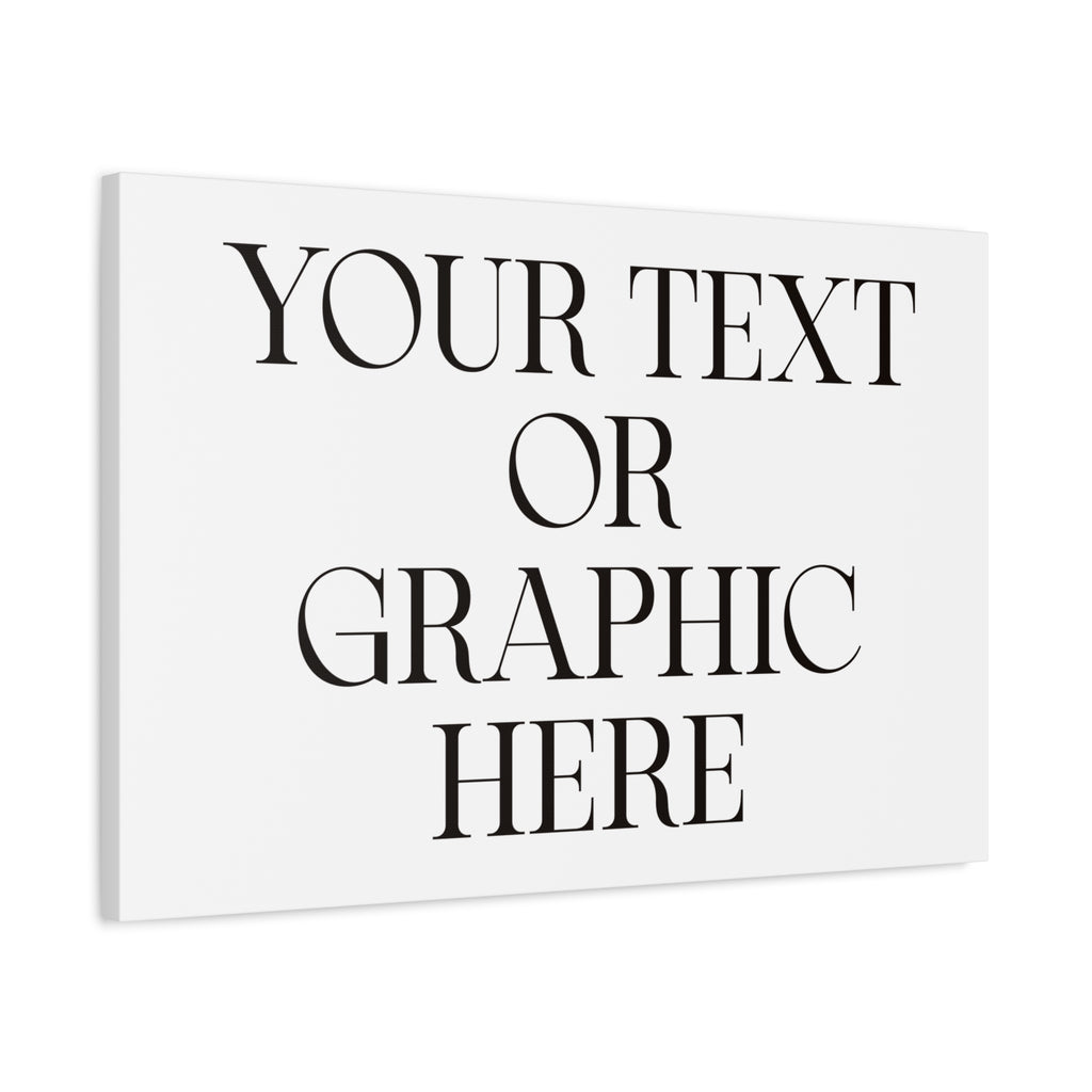 Custom Personalized Matte Canvas Print