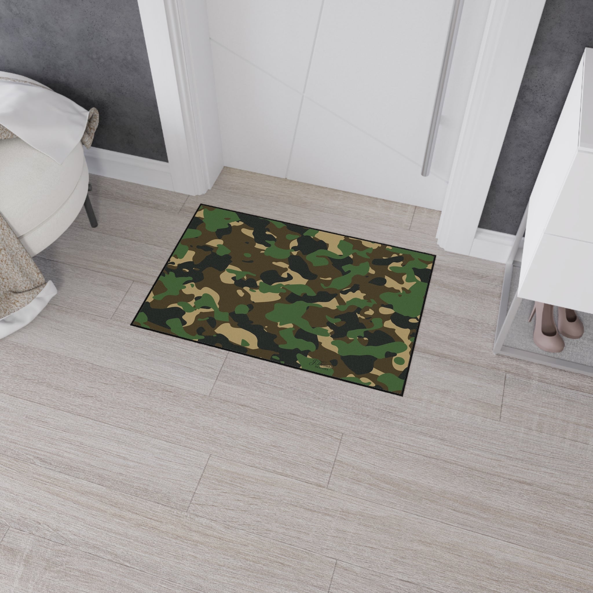 Heavy Duty Floor Mat – Green Camo