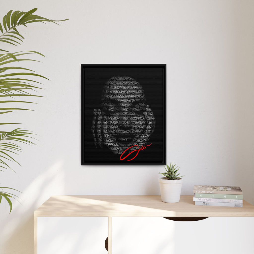 "Sade's Greatest Hits" Framed Canvas Print
