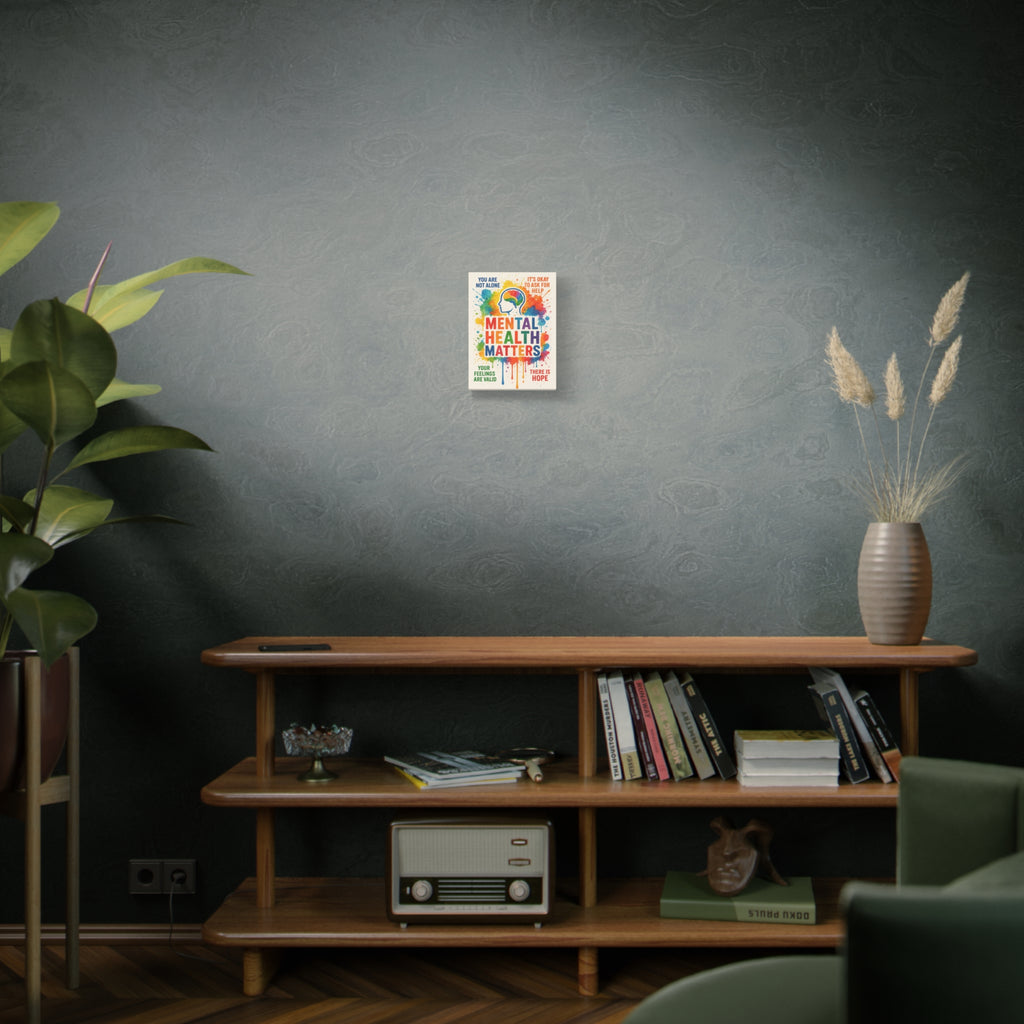 "Mental Health Matters" Matte Canvas Print