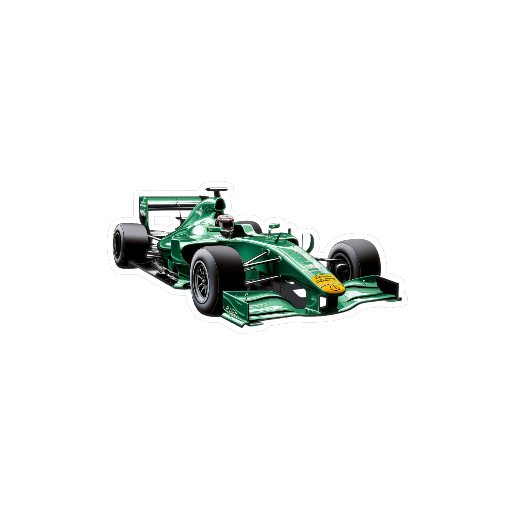 F1 Car #2 Vinyl Decal