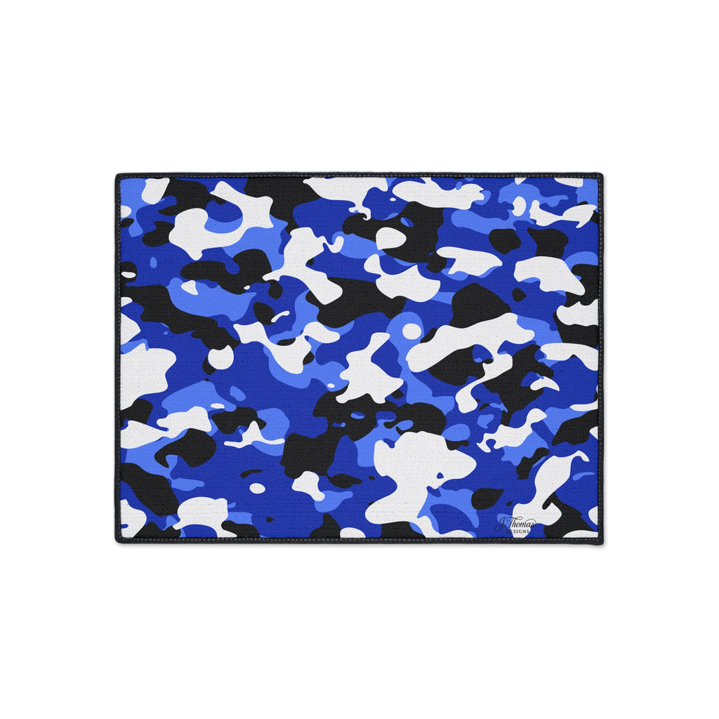 Heavy Duty Floor Mat – Blue Camo