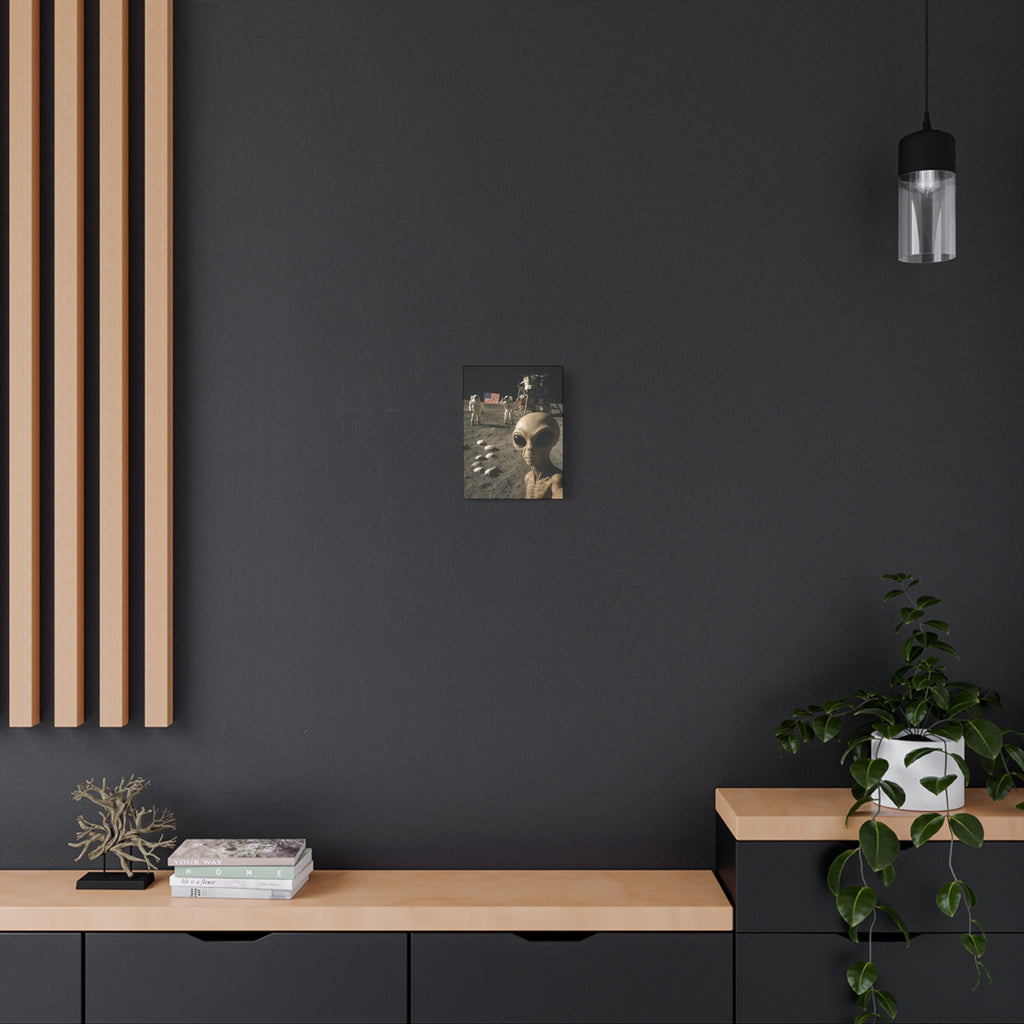 "Moon Invaders" Matte Canvas Print