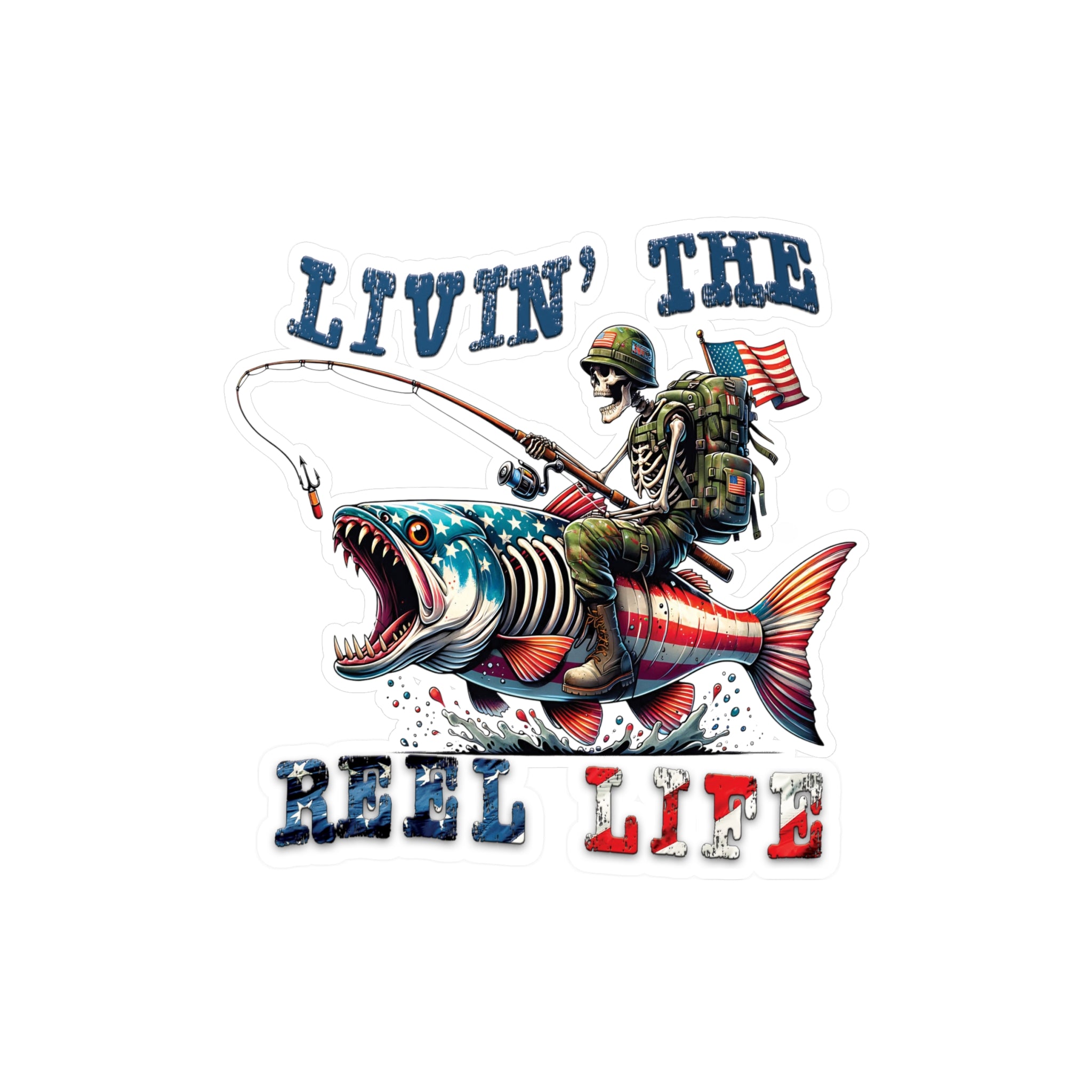 Livin' The Reel Life Vinyl Decal