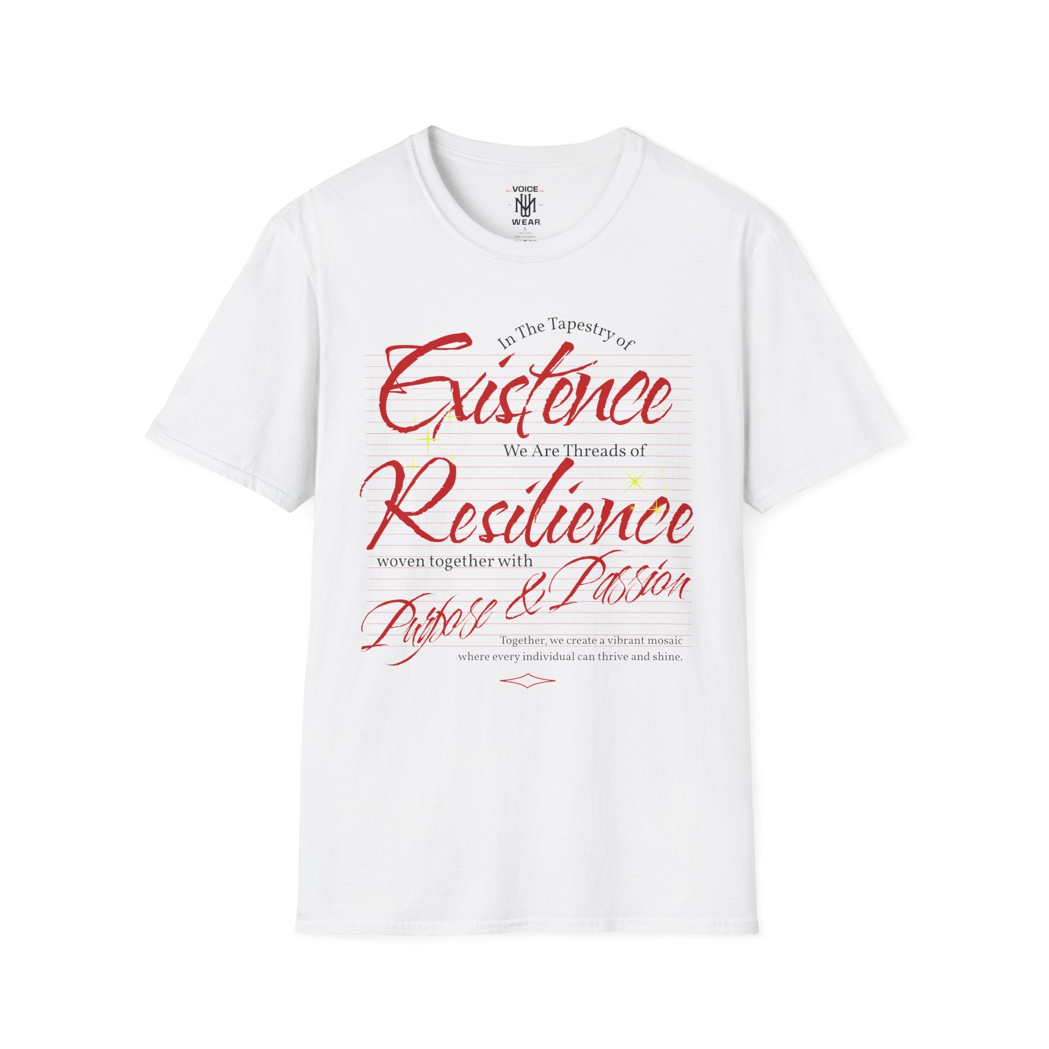 "In The Tapestry Of..." - "moti-Voice-tion Wear" T-Shirt