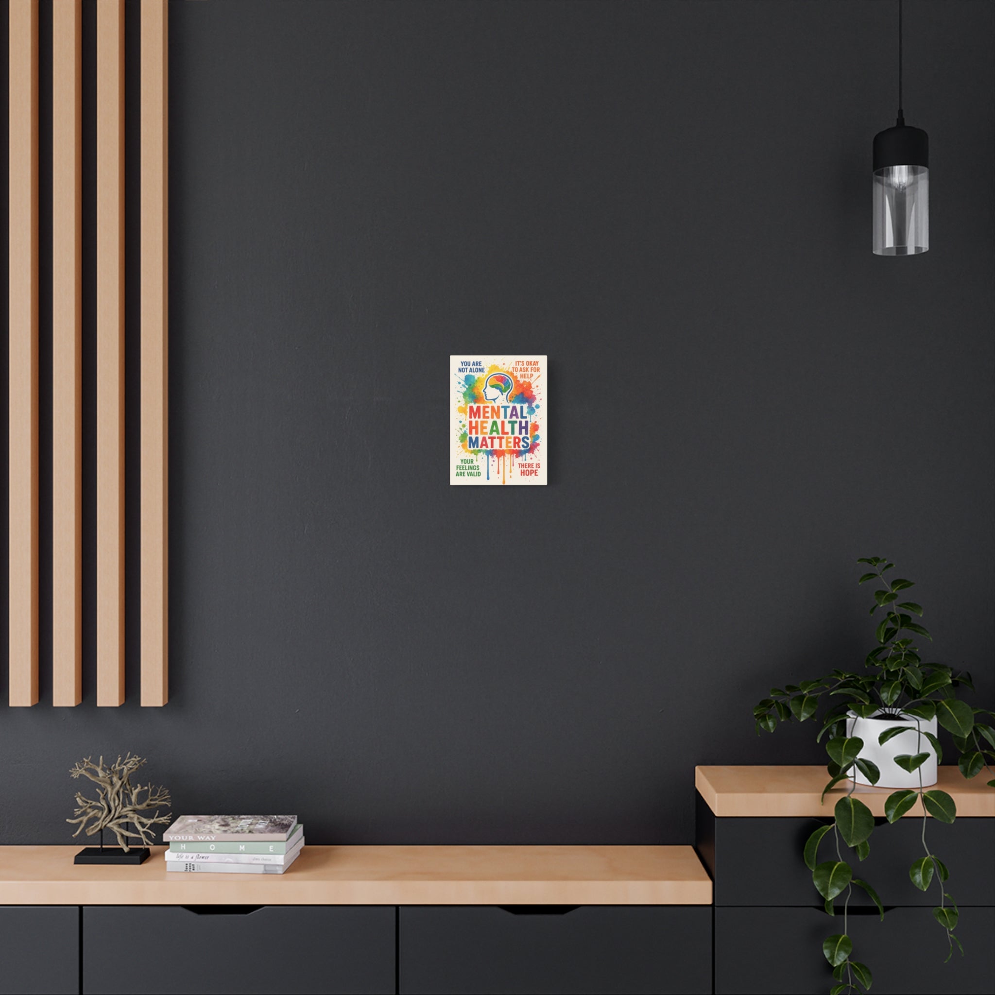 "Mental Health Matters" Matte Canvas Print