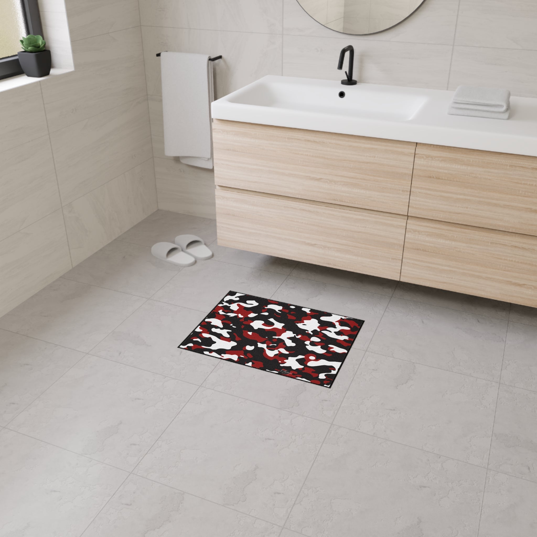 Heavy Duty Floor Mat – Red Camo