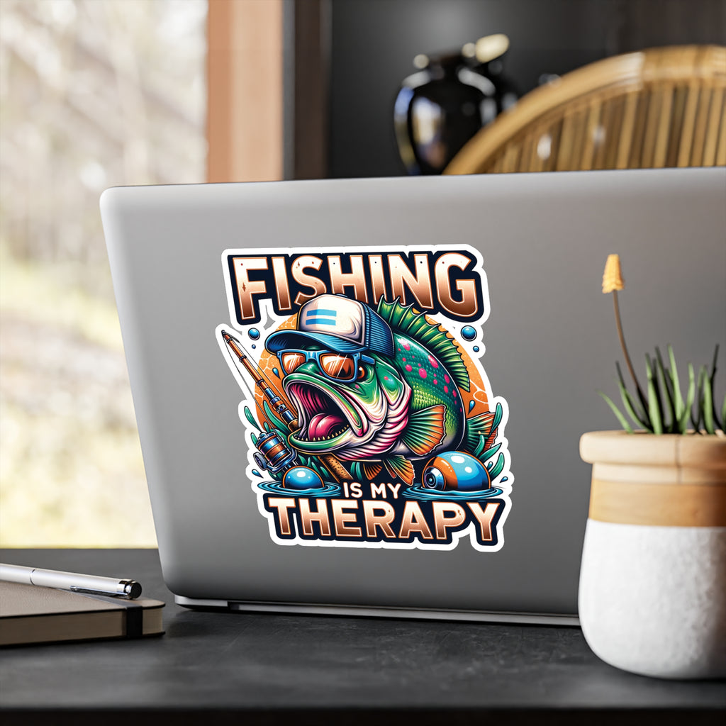 Fishing Is My Therapy Vinyl Decal