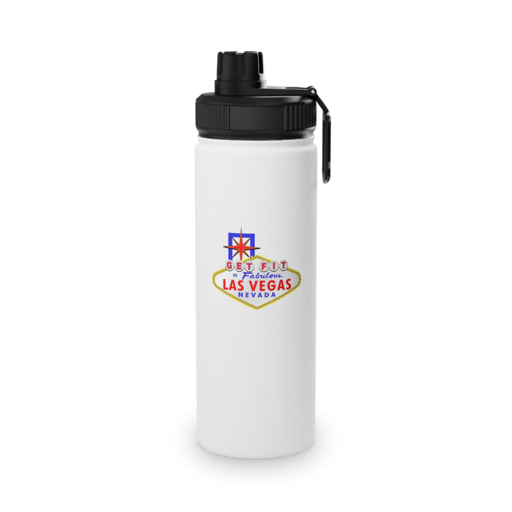 "Get Fit" Las Vegas Sign Stainless Steel Water Bottle