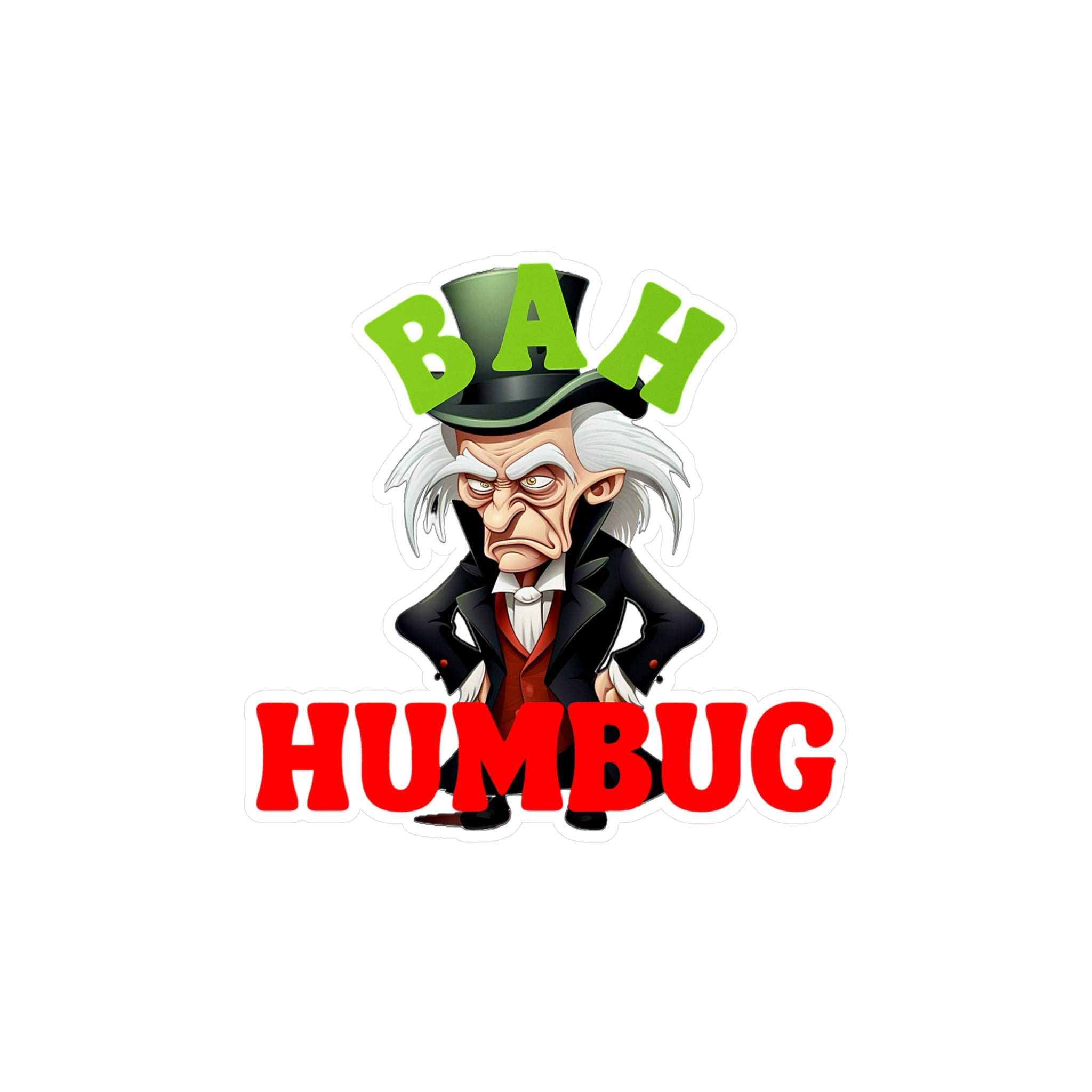 Bah Humbug Vinyl Decal