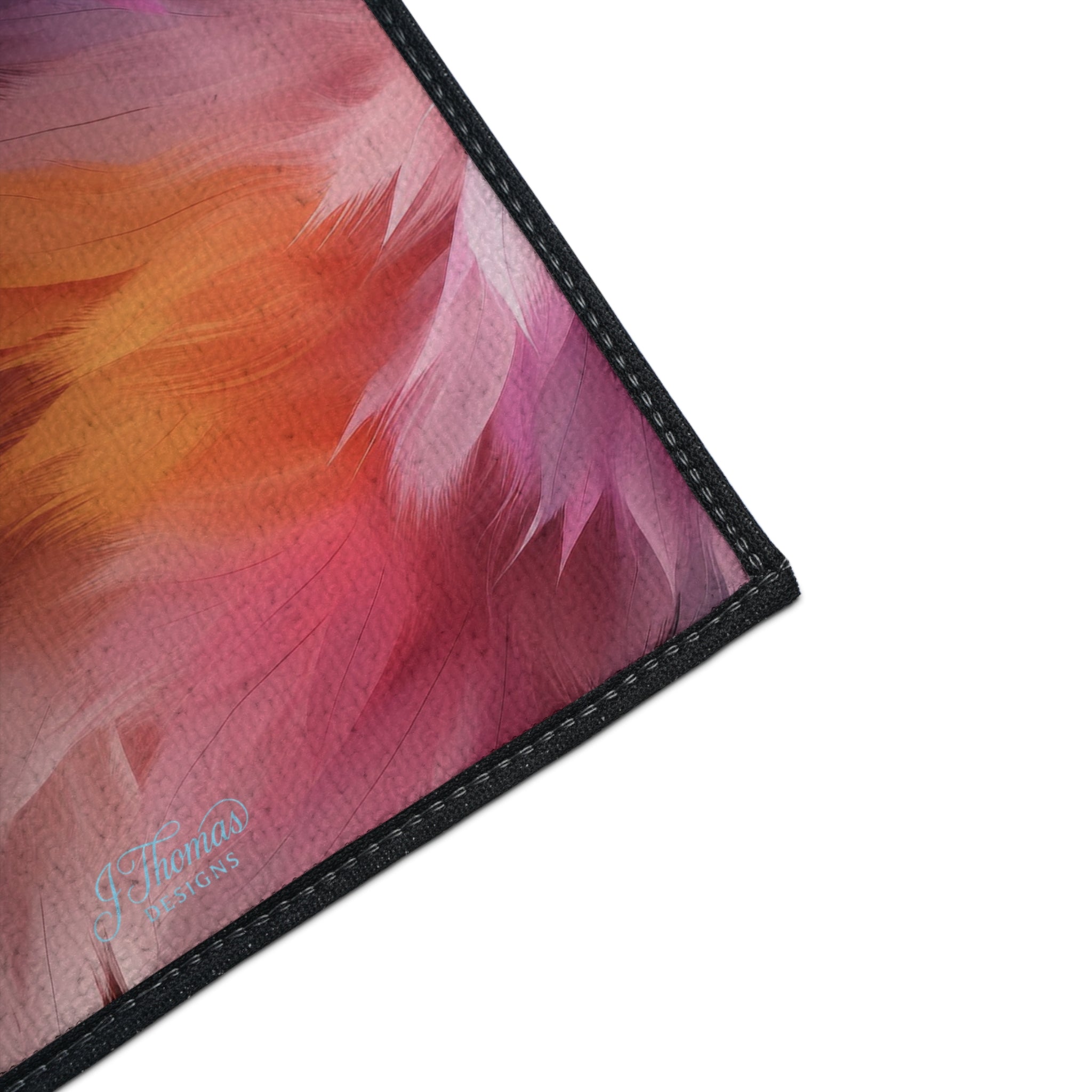 Heavy Duty Floor Mat – Colored Feathers
