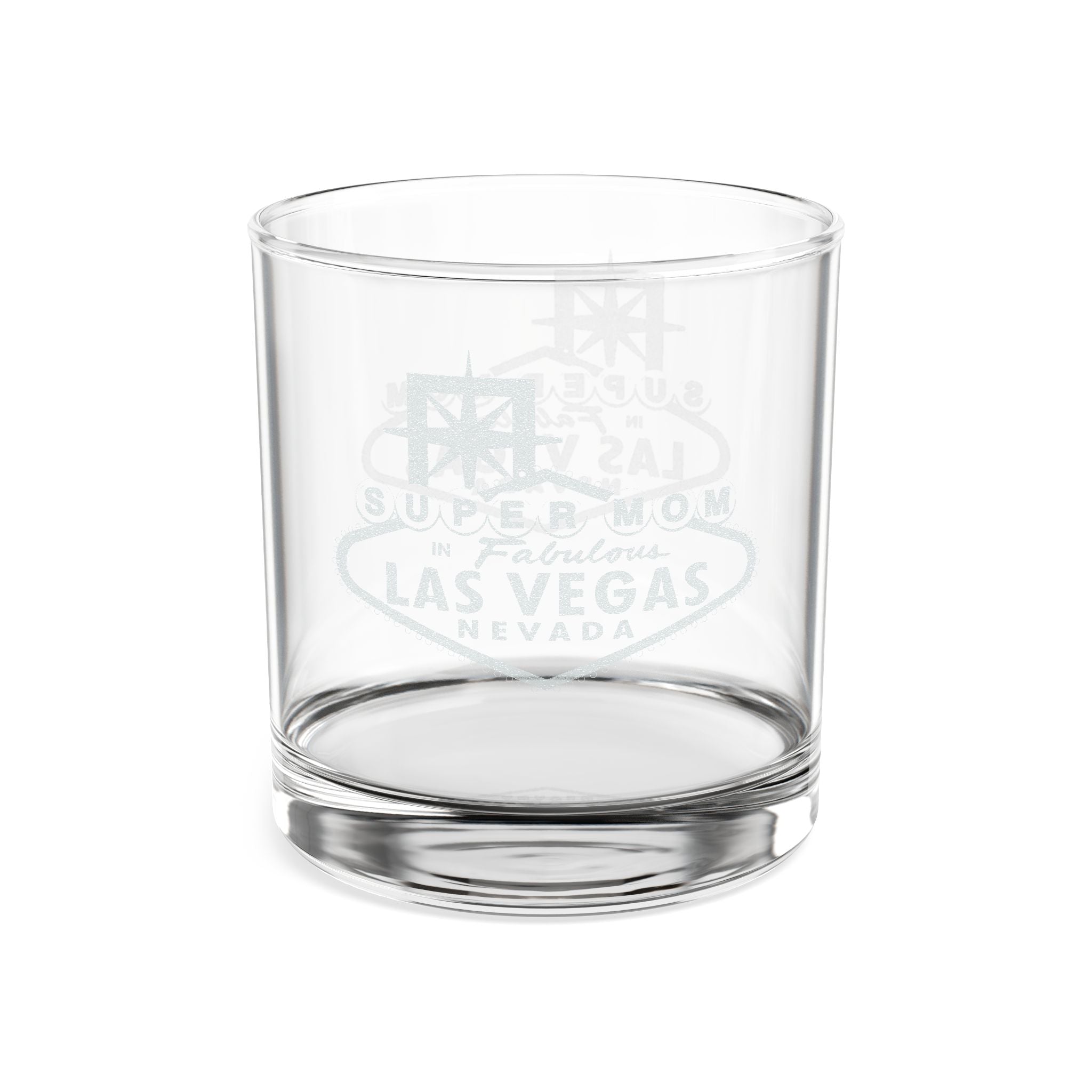 Engraved - Super Mom - 10.5 oz Whiskey Rocks Glass