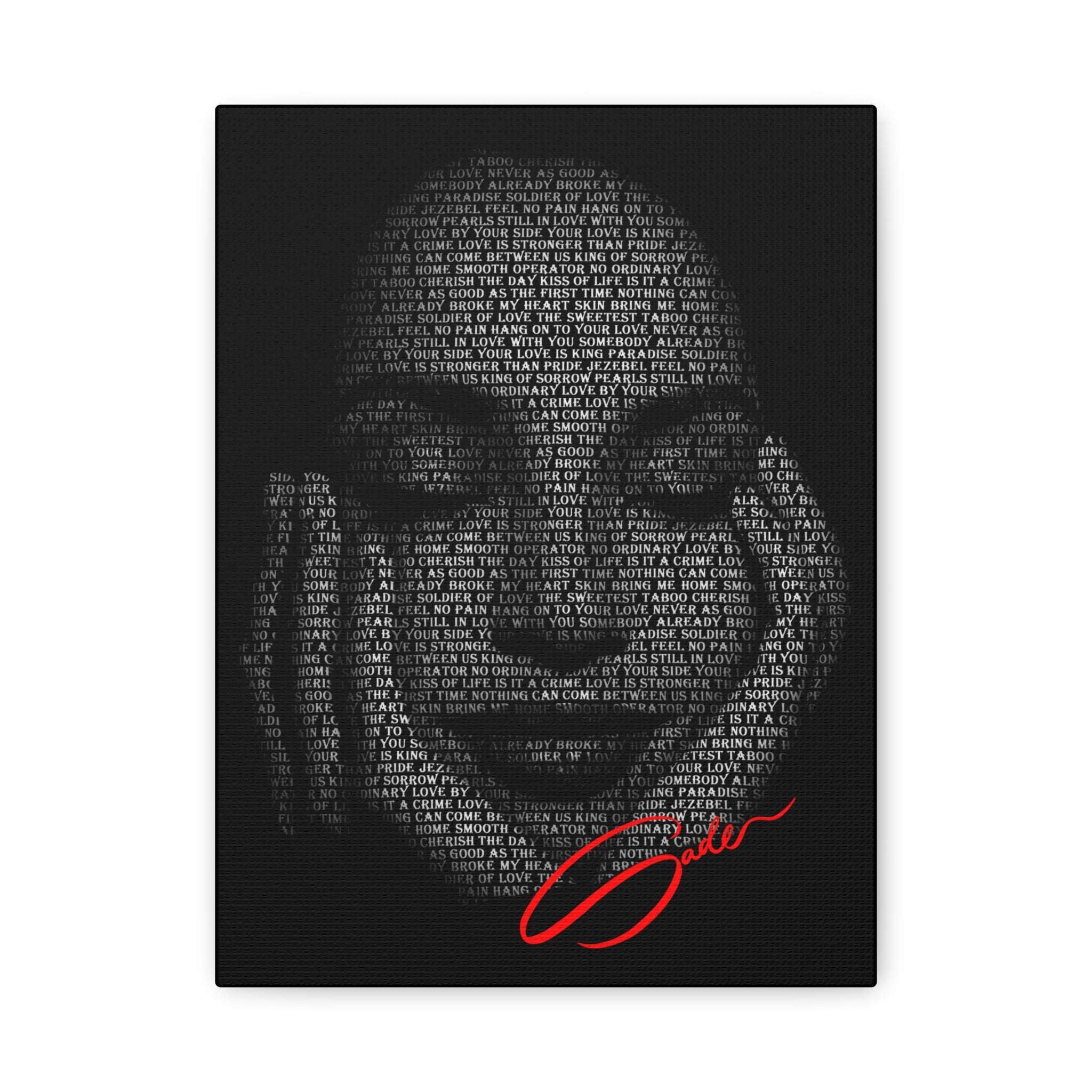 "Sade's Greatest Hits" Matte Canvas Print