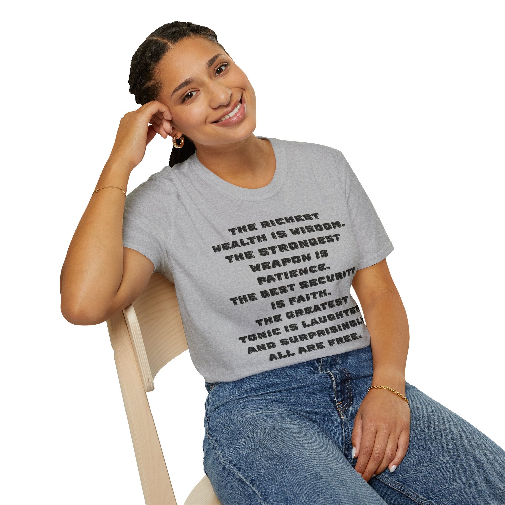 "Intangible Qualities" Quote - "moti-Voice-tion Wear" T-Shirt #2