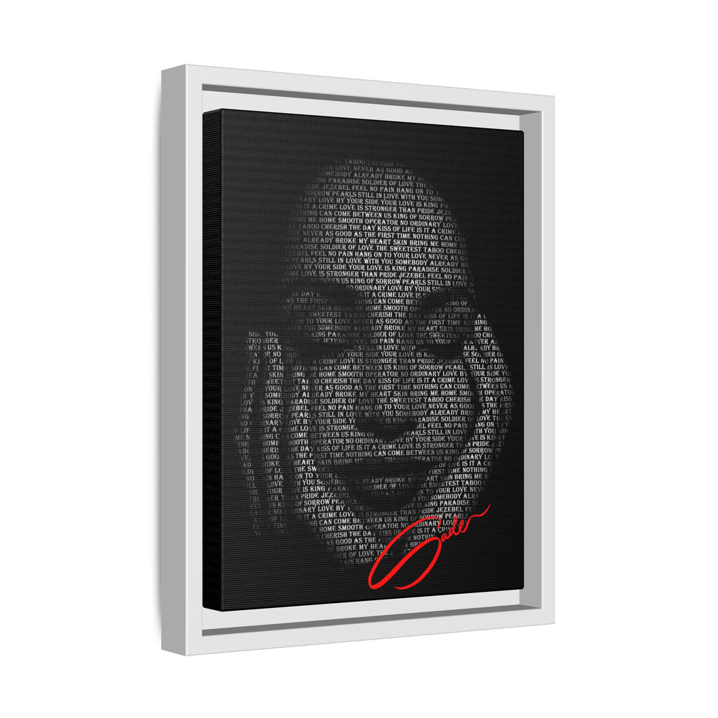 "Sade's Greatest Hits" Framed Canvas Print