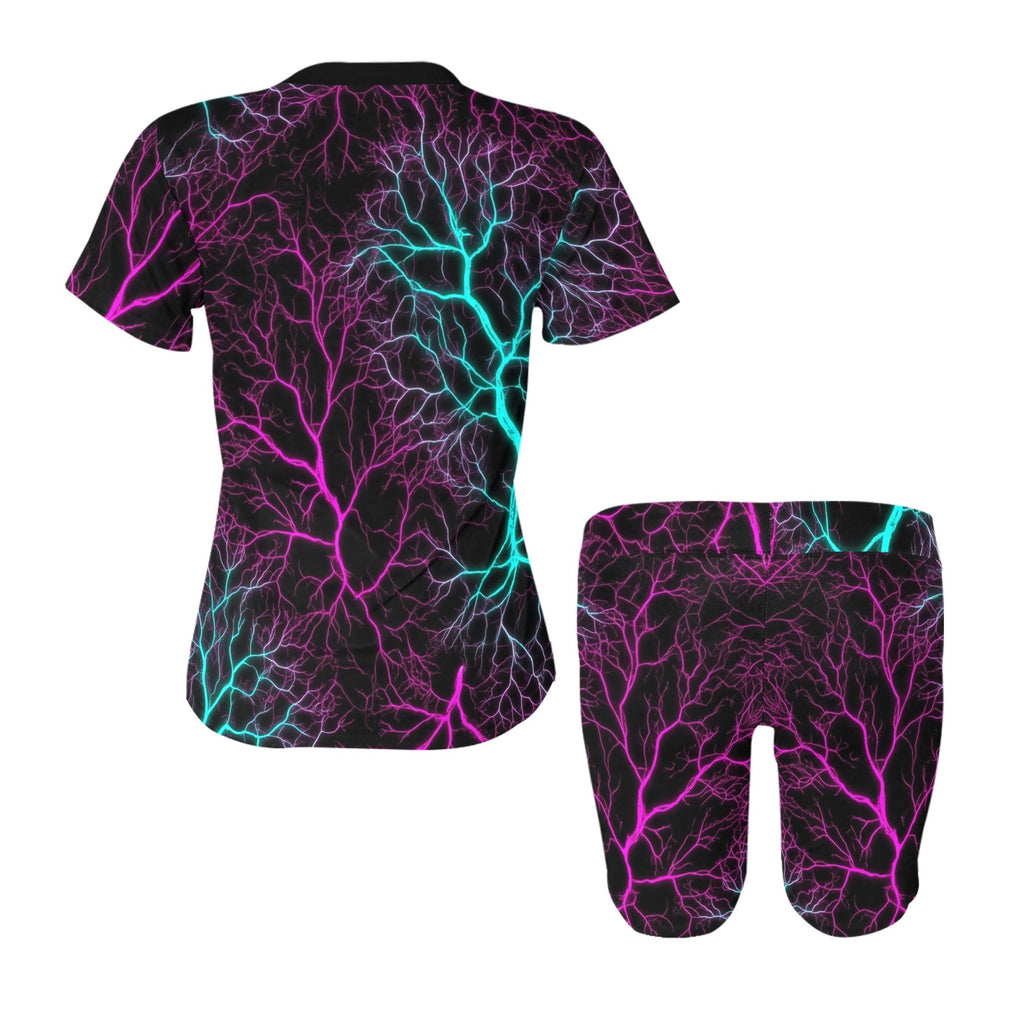 All-Over Print Ladies Short Set Women's Short Yoga Set